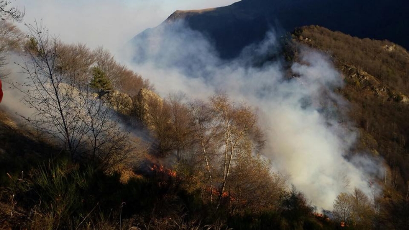 ALLARME INCENDI - Bruciano i boschi di mezzo Canavese - FOTO